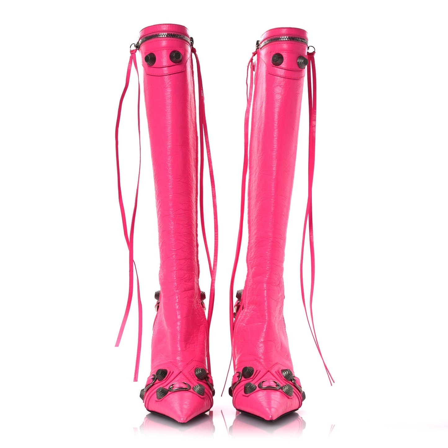 Agneau Arena Cagole 90mm Boots 38 Fluo Pink