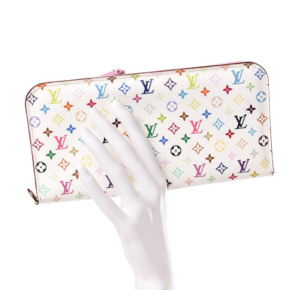 Louis Vuitton Monogram Multicolor Insolite Wallet White Litchi 2 of 10