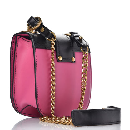 Prada City Calfskin Saffiano Cahier Crossbody Bag Fuxia Black 3 of 6