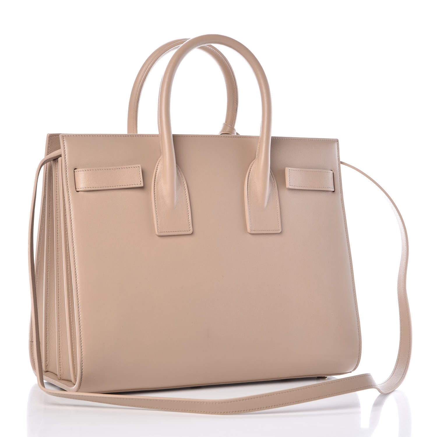 Saint Laurent Calfskin Small Sac De Jour Dark Beige 3 of 13