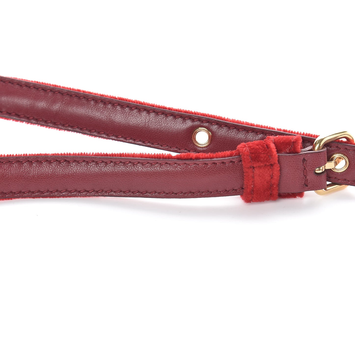 Velluto Matelasse Rider Belt Bag Cherry