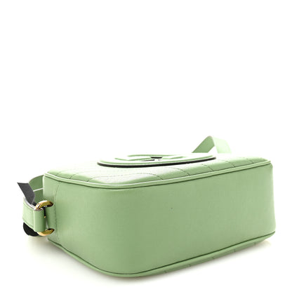 Gucci Sakai Be Green Calfskin Diagonal Stitched Small Blondie Shoulder Bag Green Soil Grass Green Soil Grass 4 of 10