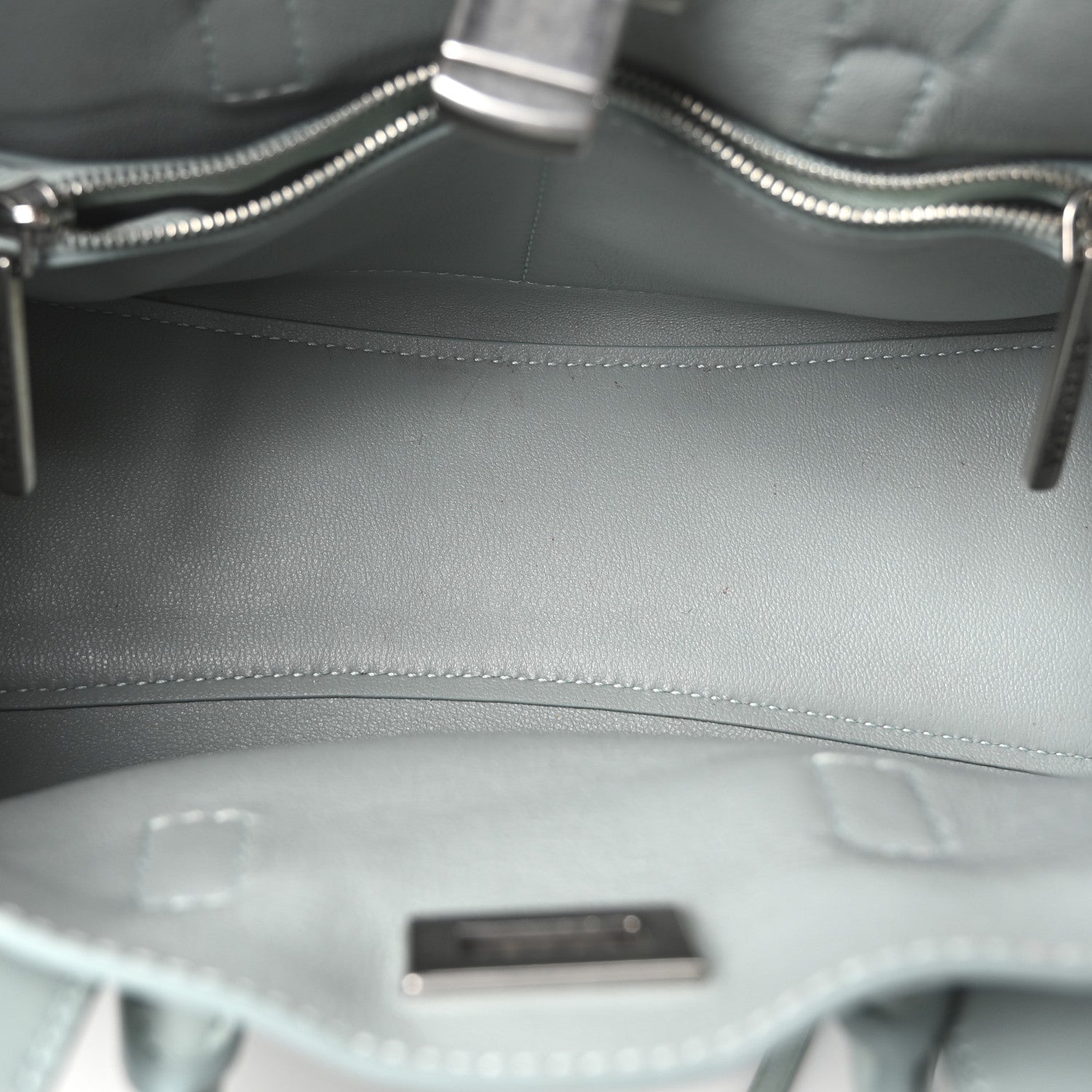 Balenciaga Smooth Calfskin Mini Bel Air Carry All Bag Mineral Green 5 of 9