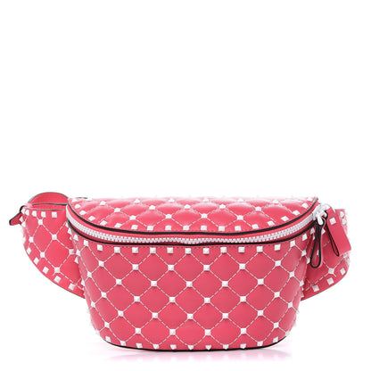 Valentino Garavani Lambskin Free Rockstud Spike Belt Bag Shadow Pink 1 of 8
