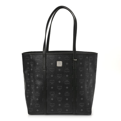 MCM Visetos Medium Toni Shopper Tote Black 1 of 8