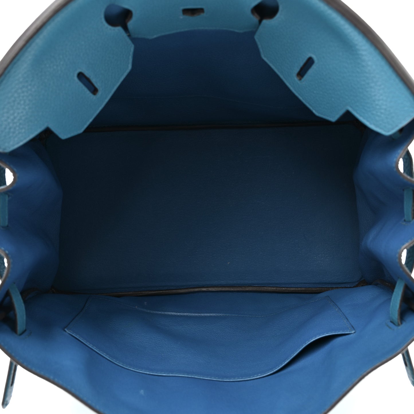 Taurillon Clemence BIRKIN 35 Bleu de Galice