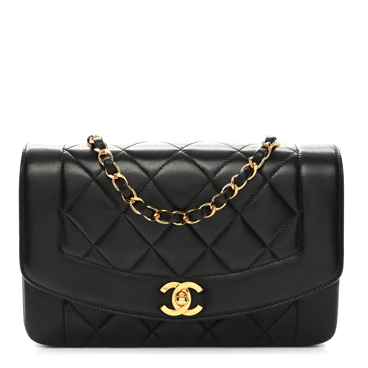 Chanel Lambskin Quilted Small Single Flap Black 1 of 11