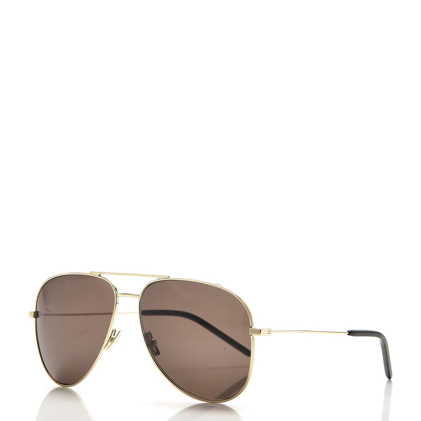 Mink Fur Classic 11 Shields Sunglasses Gold