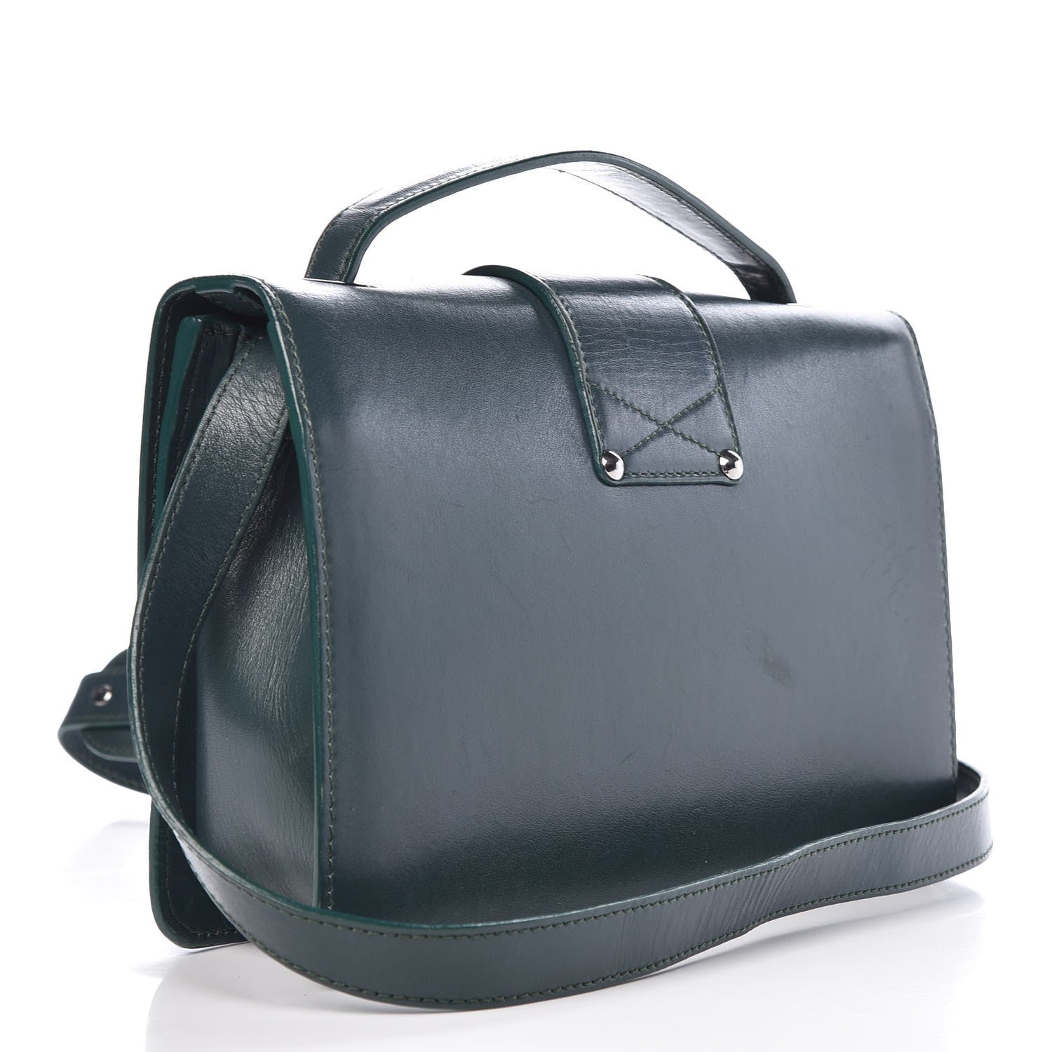 Jimmy Choo Smooth Calfskin Rebel Crossbody Bag Evergreen 3 of 9