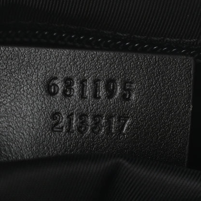 Gucci Techno Canvas Selleria Calfskin Web Small Flat Messenger Bag Black 6 of 10