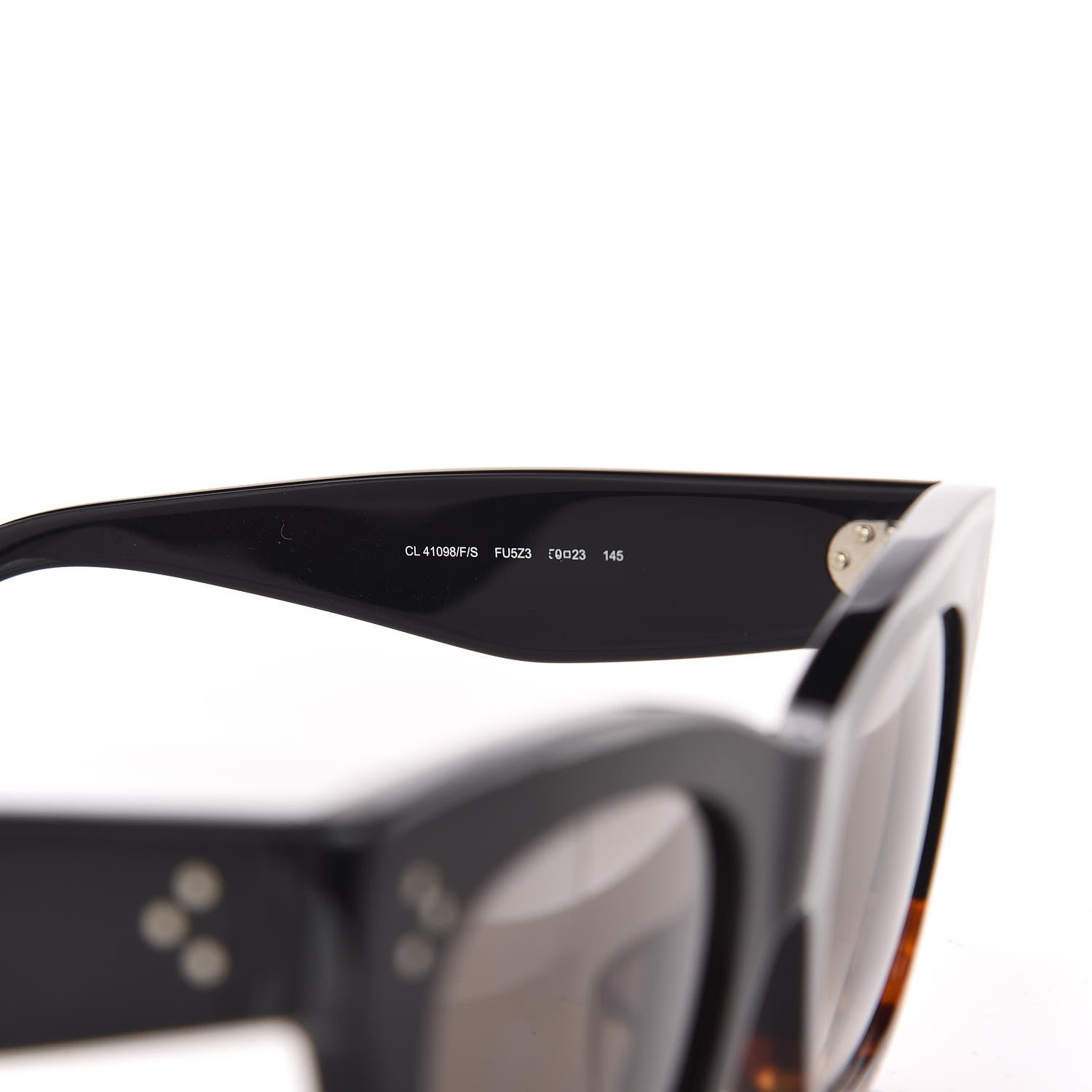 Celine Catherine Sunglasses CL 41098/F/S Black Havana 5 of 6