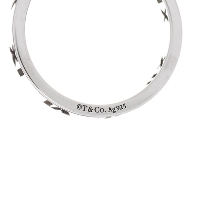 Tiffany Sterling Silver Narrow Atlas Pierced Ring 51 5.75 4 of 5