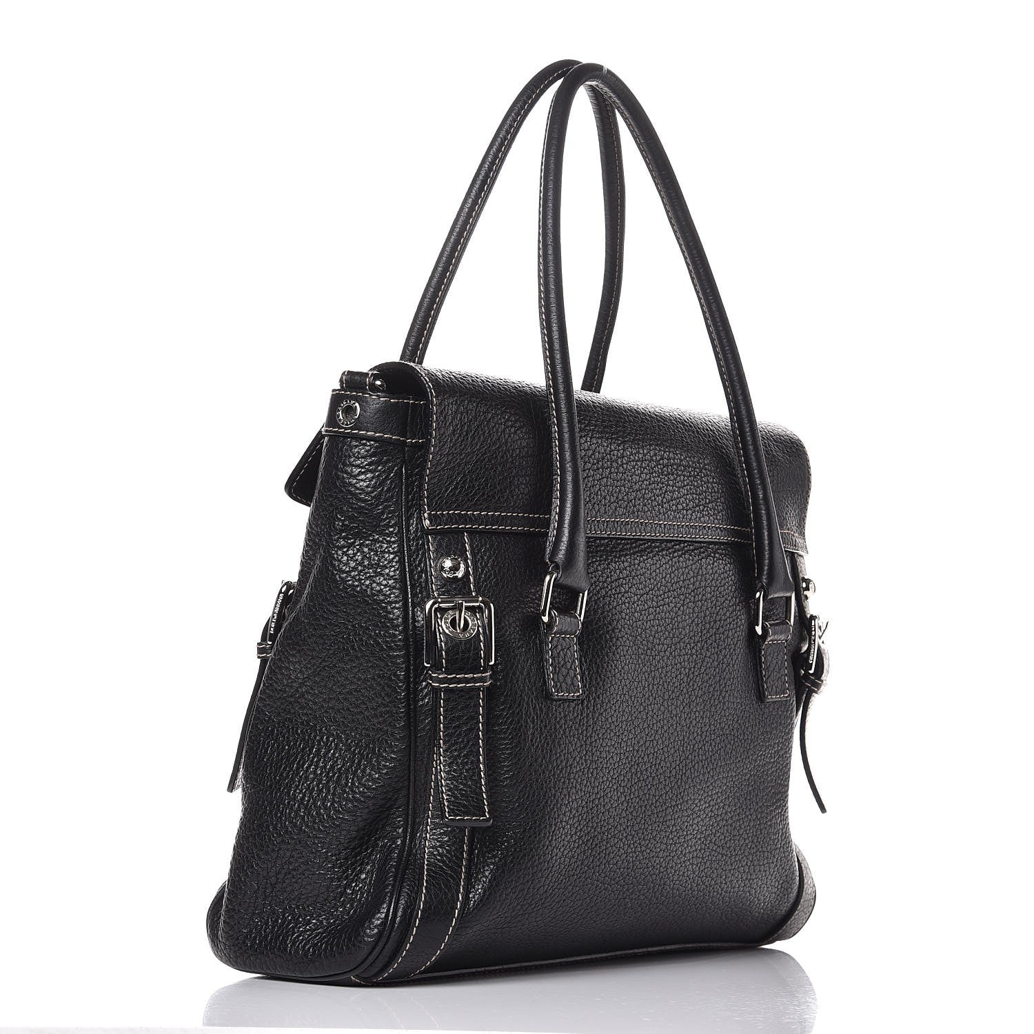 Dolce & Gabbana Grained Calfskin Large Easy Way Flap Tote Black 3 of 7