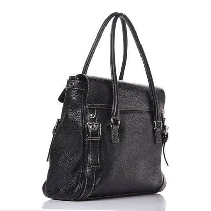Dolce & Gabbana Grained Calfskin Large Easy Way Flap Tote Black 3 of 7