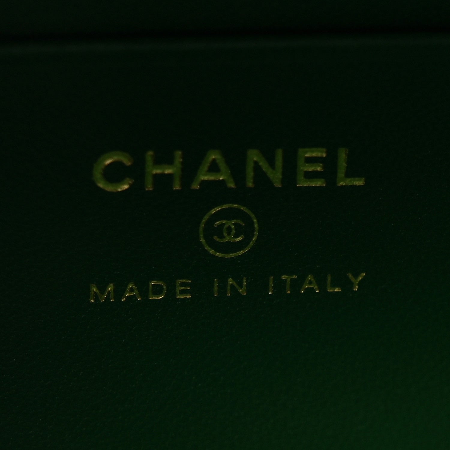 Chanel Calfskin Crocodile Embossed Crococo Exoticoco Vanity With Chain Emerald 6 of 11
