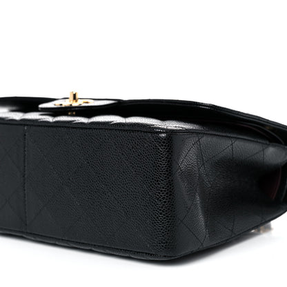 Chanel Caviar Quilted Jumbo Double Flap Black 9 of 9