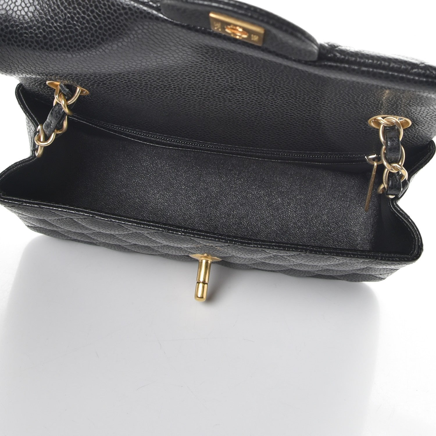 Chanel Caviar Quilted Mini Rectangular Flap Black 5 of 8
