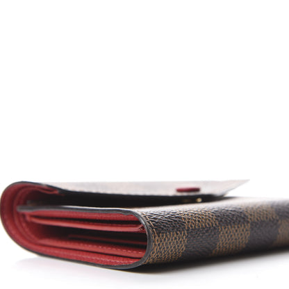 Louis Vuitton Damier Ebene Victorine Wallet Red 6 of 9