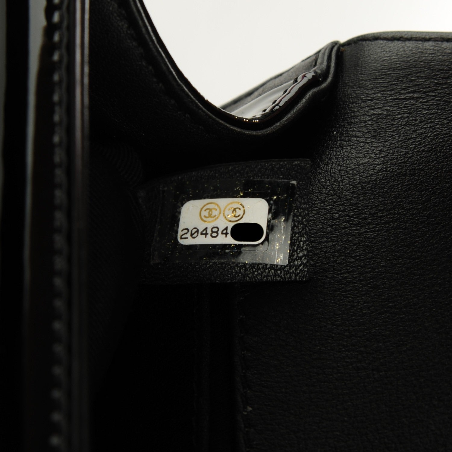 Chanel Patent Calfskin Quilted Medium Plexiglass Boy Flap Black 8 of 9