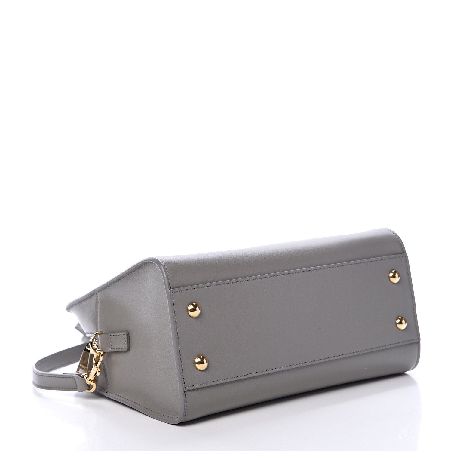 Saint Laurent Calfskin Monogram Baby Cabas Fog 3 of 9