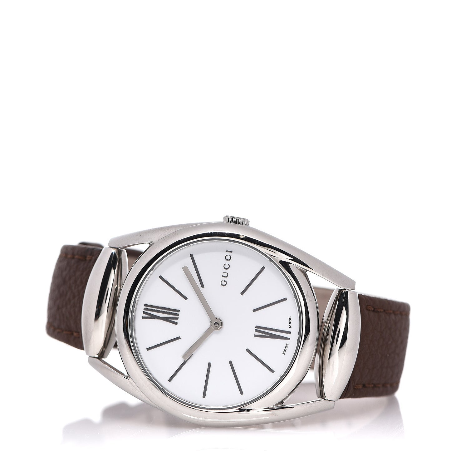 Stainless Steel Calfskin 34mm Horsebit Quartz Watch