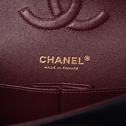 Chanel Lambskin Quilted Medium Double Flap Black 6 of 9