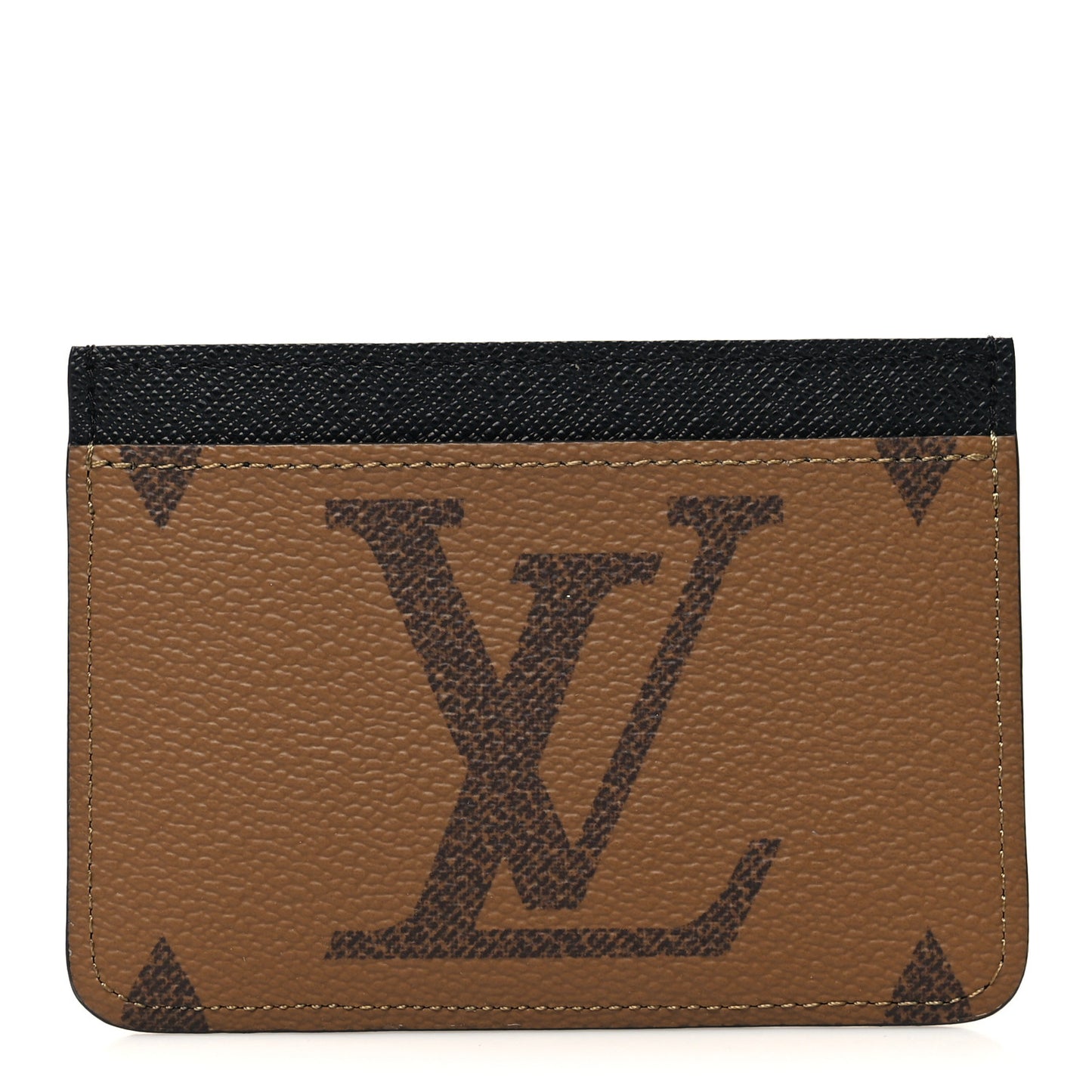 Reverse Monogram Side Up Card Holder