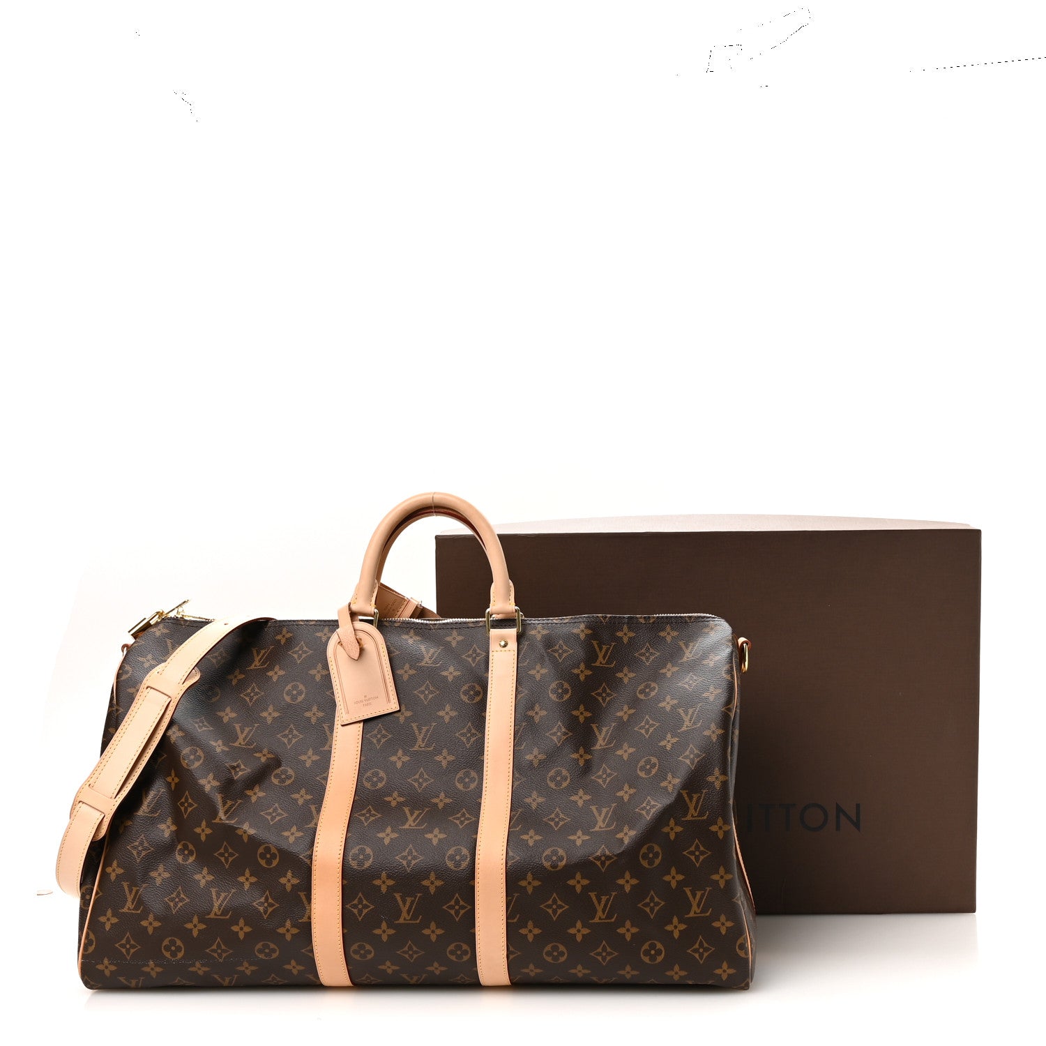 Louis Vuitton Monogram Keepall Bandouliere 55 10 of 10