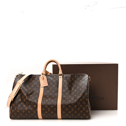 Louis Vuitton Monogram Keepall Bandouliere 55 10 of 10