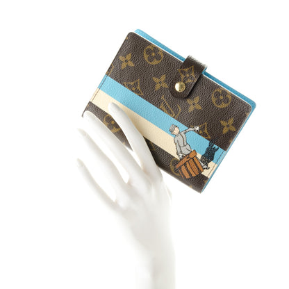 Louis Vuitton Monogram Groom Small Ring Agenda Cover Blue 2 of 7