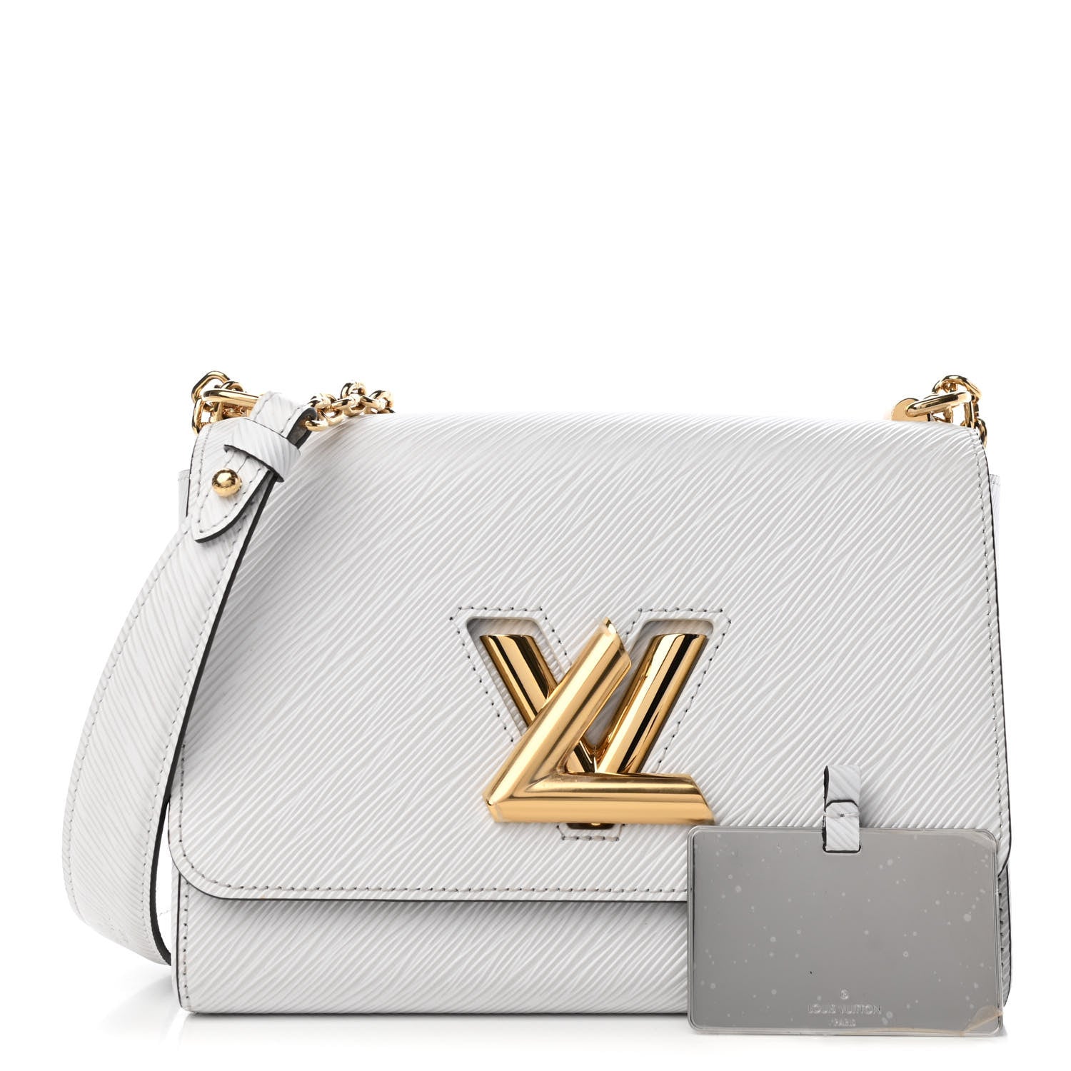 Louis Vuitton Epi Twist Shoulder Bag MM White 1 of 4