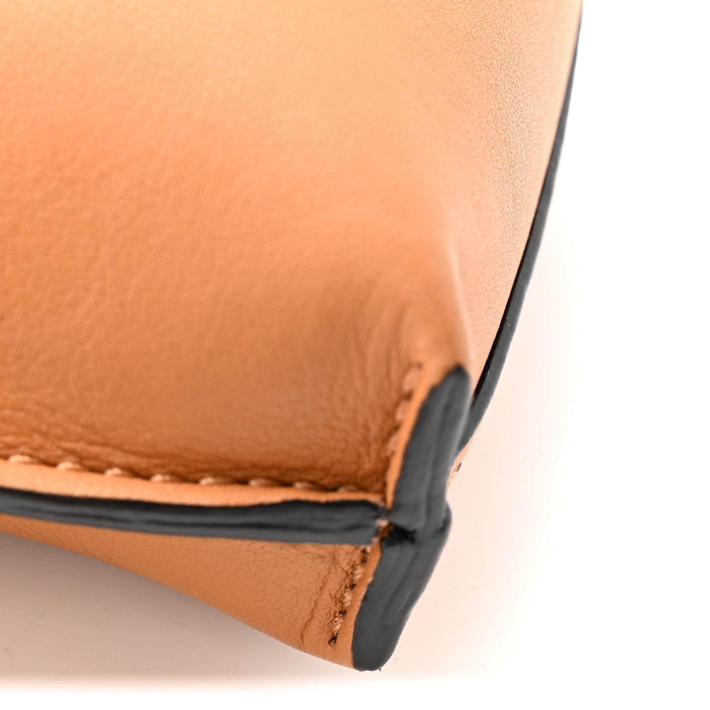Calfskin Elephant Pouch Crossbody Bag Tan