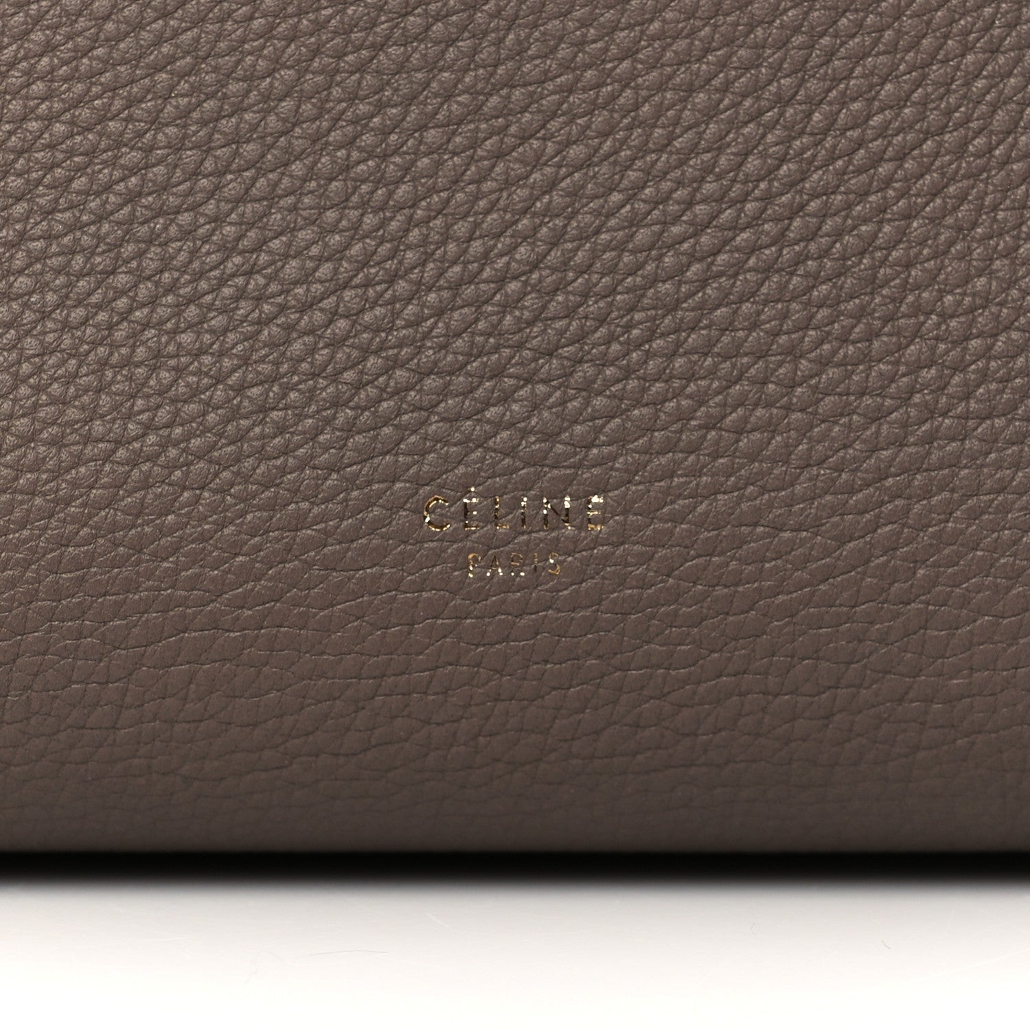 Celine Drummed Calfskin Mini Belt Bag Taupe 5 of 10