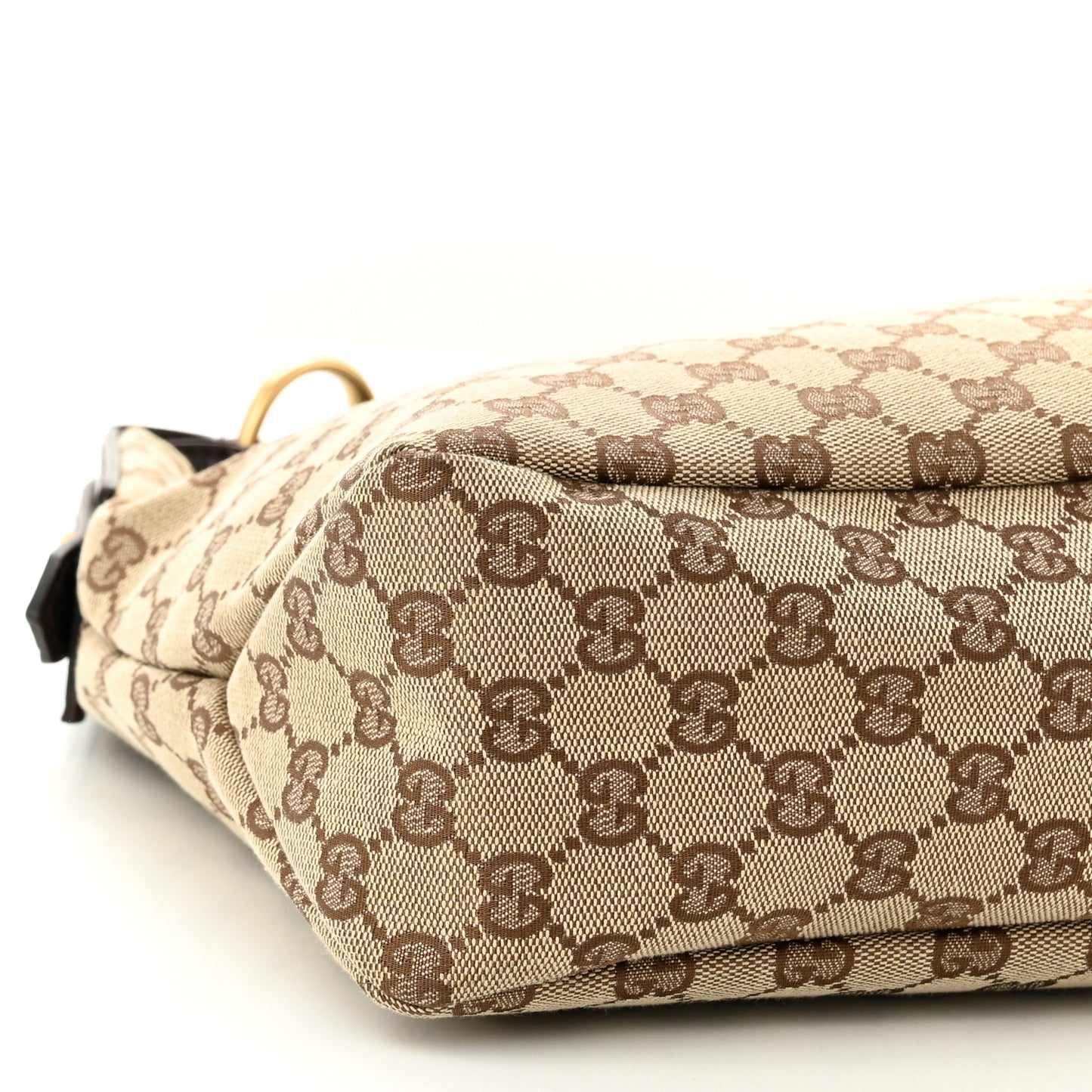Monogram Medium Horsebit Chain Hobo Dark Brown