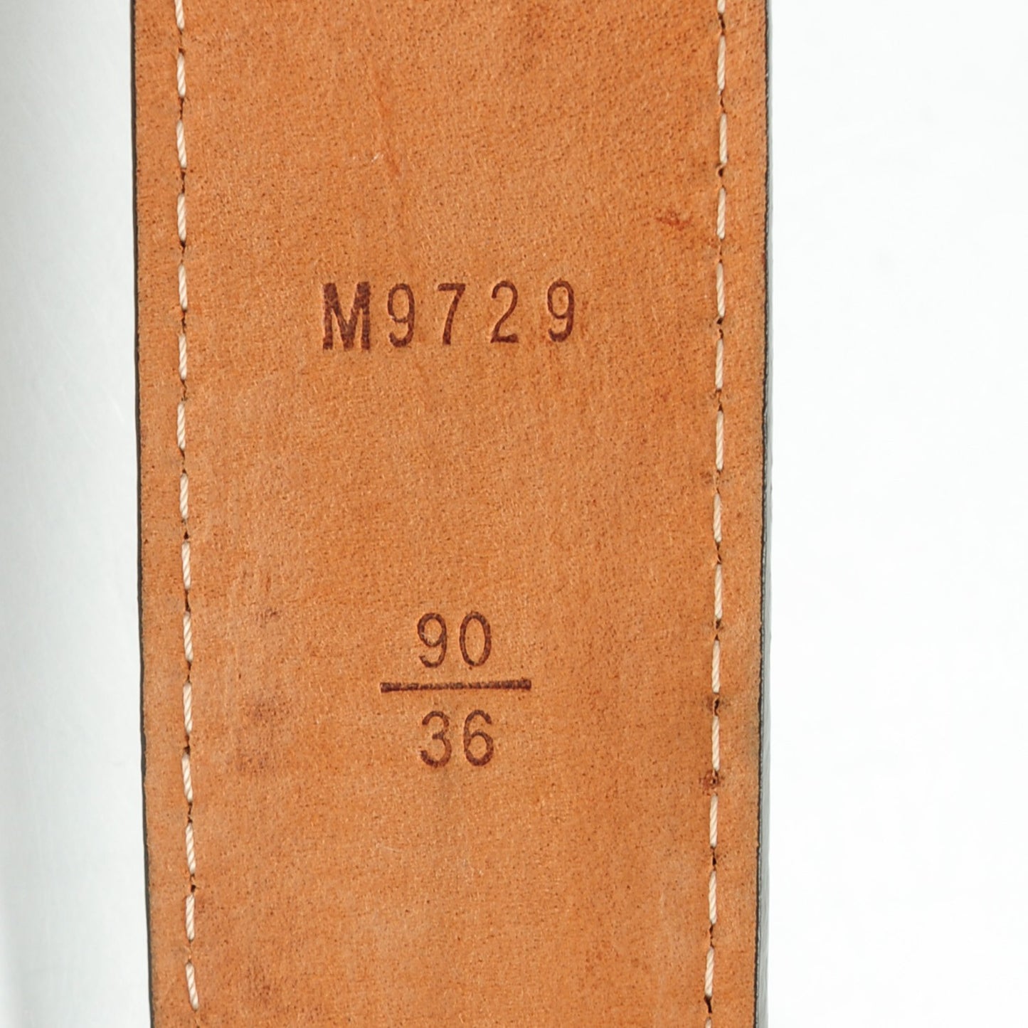 Damier Ebene Tresor Belt 90 36