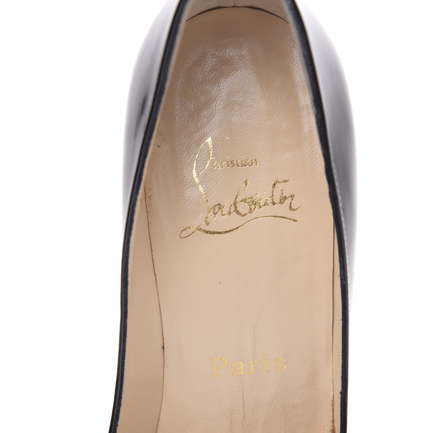 Christian Louboutin Patent Yoyospina 100 Pumps 38.5 Black 6 of 11
