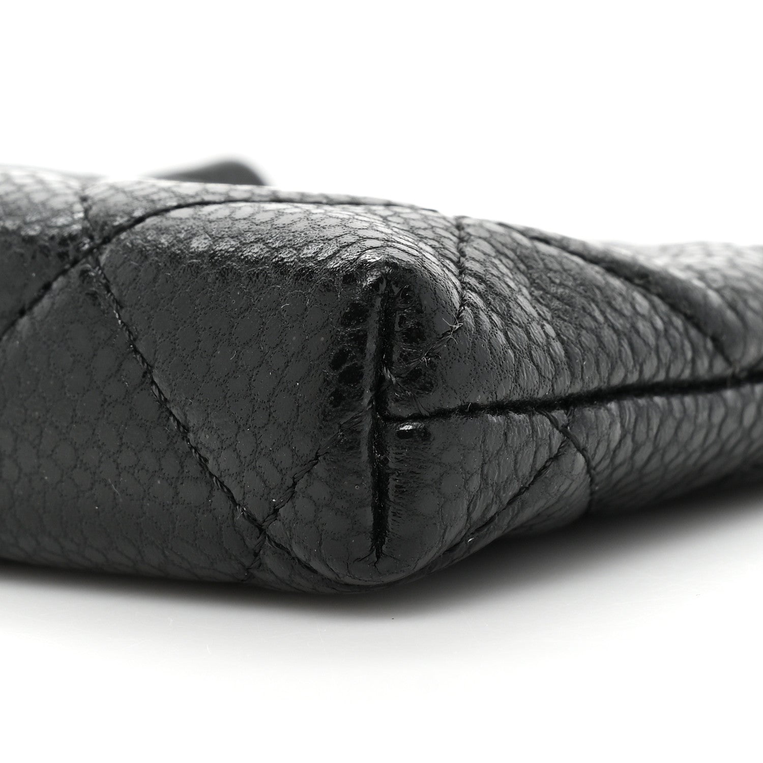 Chanel Calfskin Quilted Key Holder Case Black 8 of 12
