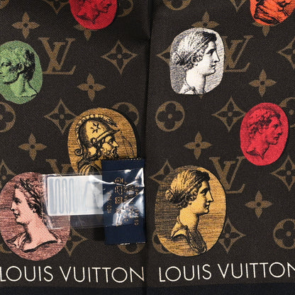 Louis Vuitton X FORNASETTI Silk Monogram Cameo Bandeau Brown 3 of 4