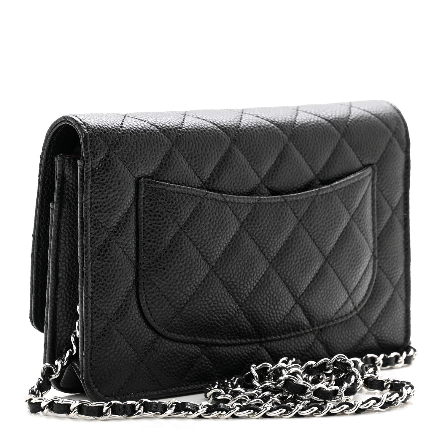 Chanel Caviar Quilted Wallet on Chain WOC Black 3 of 10