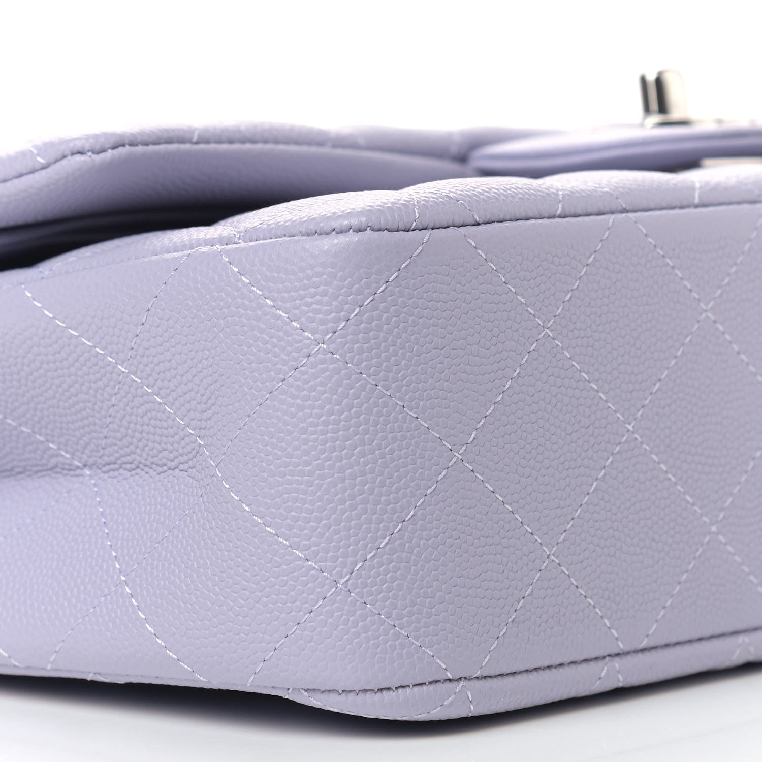 Chanel Caviar Quilted Medium Double Flap Light Purple 8 of 9