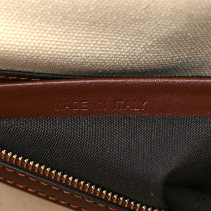 Fendi X SARA COLEMAN Canvas Vitello King Seta FF Fish Eye Embroidered Baguette Grezzo Multicolor Ghianda 7 of 10