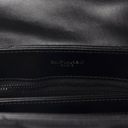 Saint Laurent Calfskin Y Quilted Monogram Toy Loulou Crossbody Bag Black 11 of 12