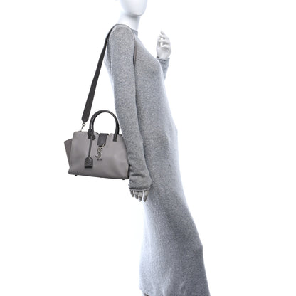 Saint Laurent Calfskin Suede Baby Monogram Downtown Cabas Grey 2 of 10