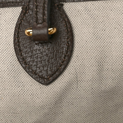 Gucci GG Supreme Monogram Textured Calfskin Medium Ophidia Shoulder Tote Bag Beige Ebony New Acero 9 of 9