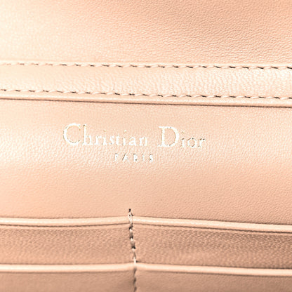 Christian Dior Grained Calfskin Diorama Wallet on Chain Pouch Nude 6 of 10