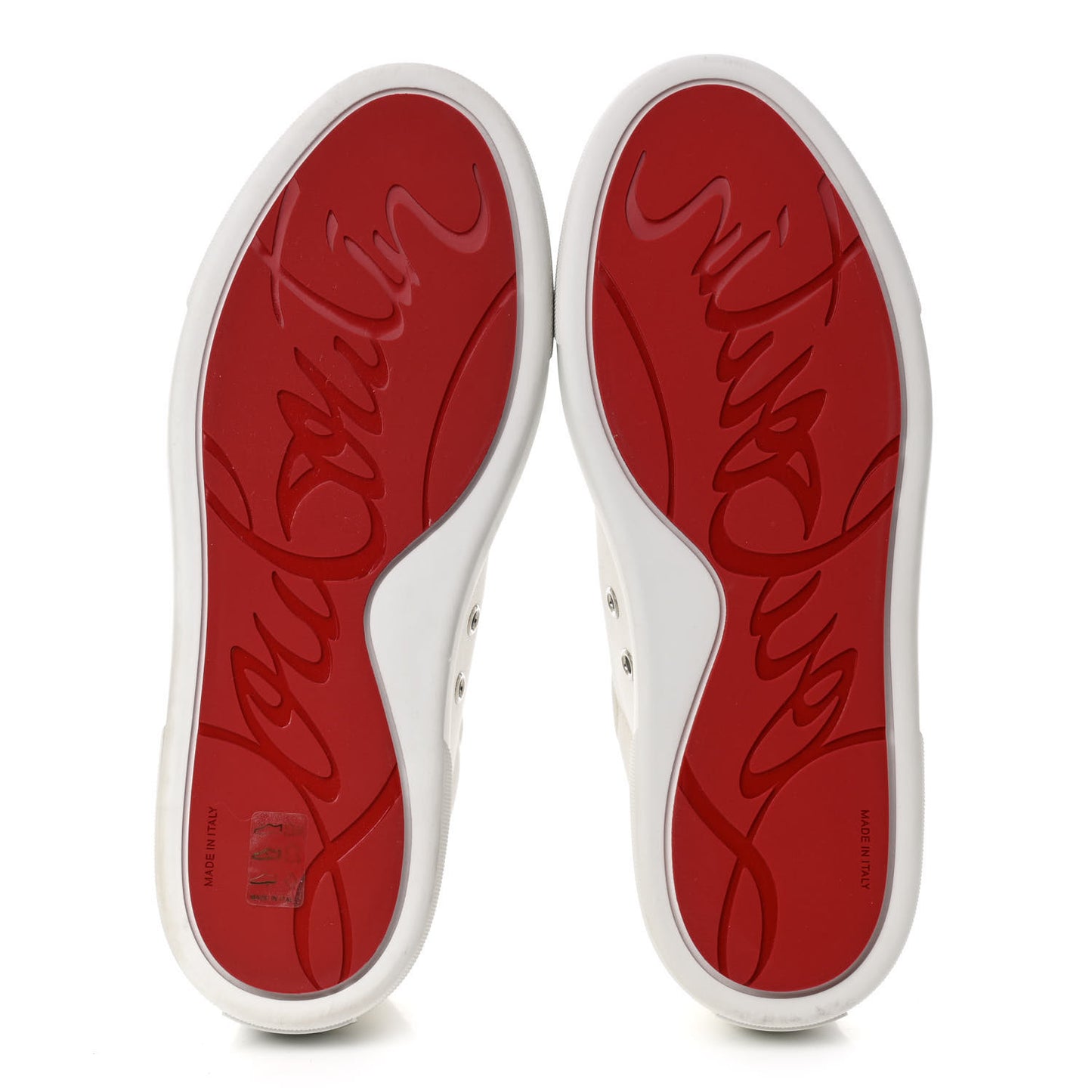 Toile Calfskin Simplerui Flat Sneakers 39.5 White