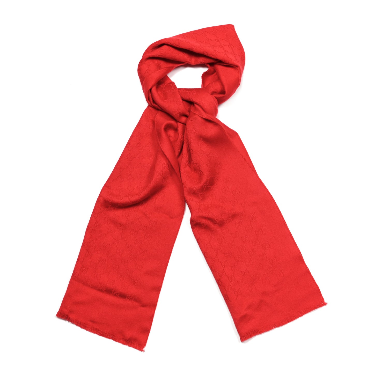 Cashmere GG Monogram Gem Lux Scarf Flame