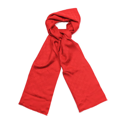 Gucci Cashmere GG Monogram Gem Lux Scarf Flame 1 of 5