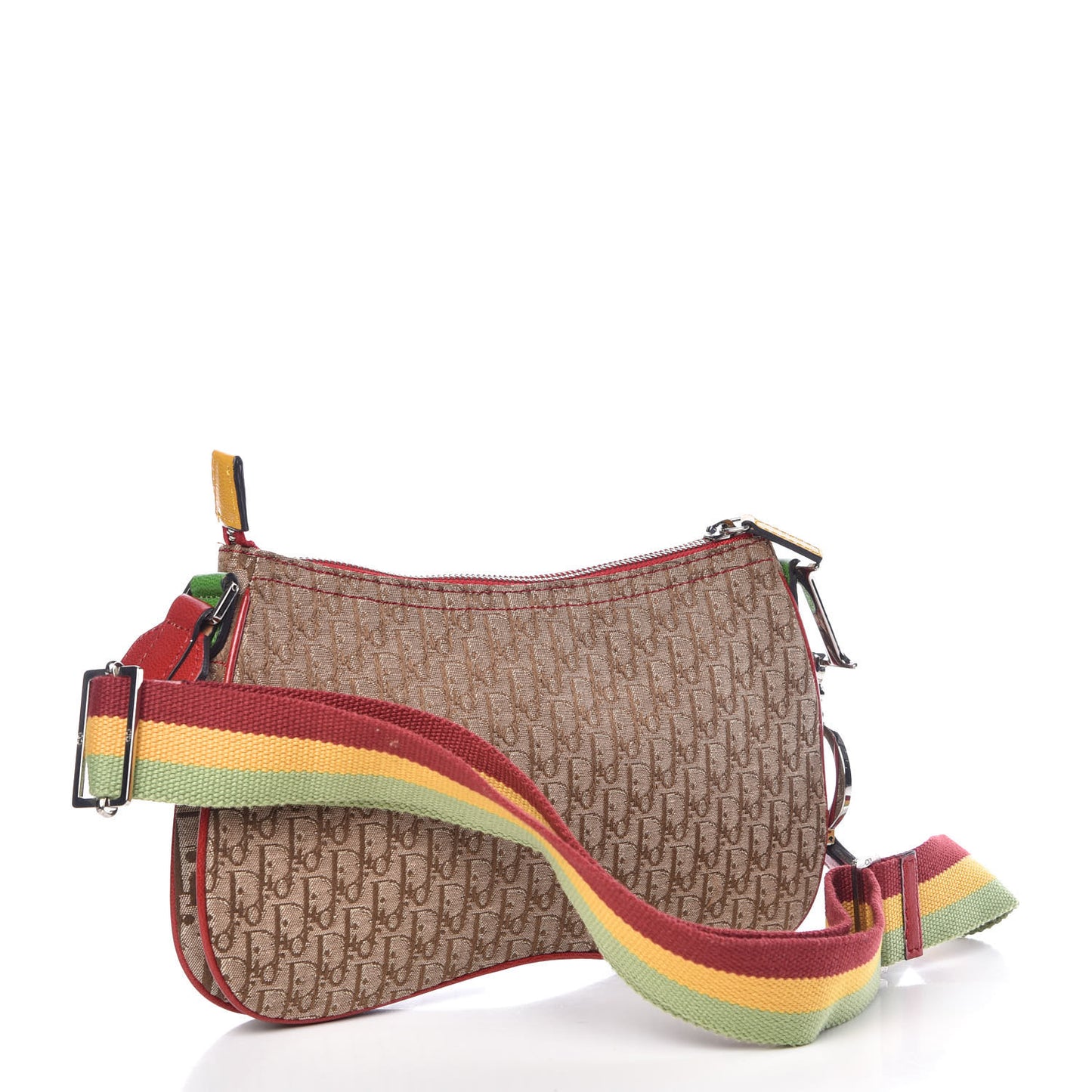 Monogram Rasta Double Saddle Beige