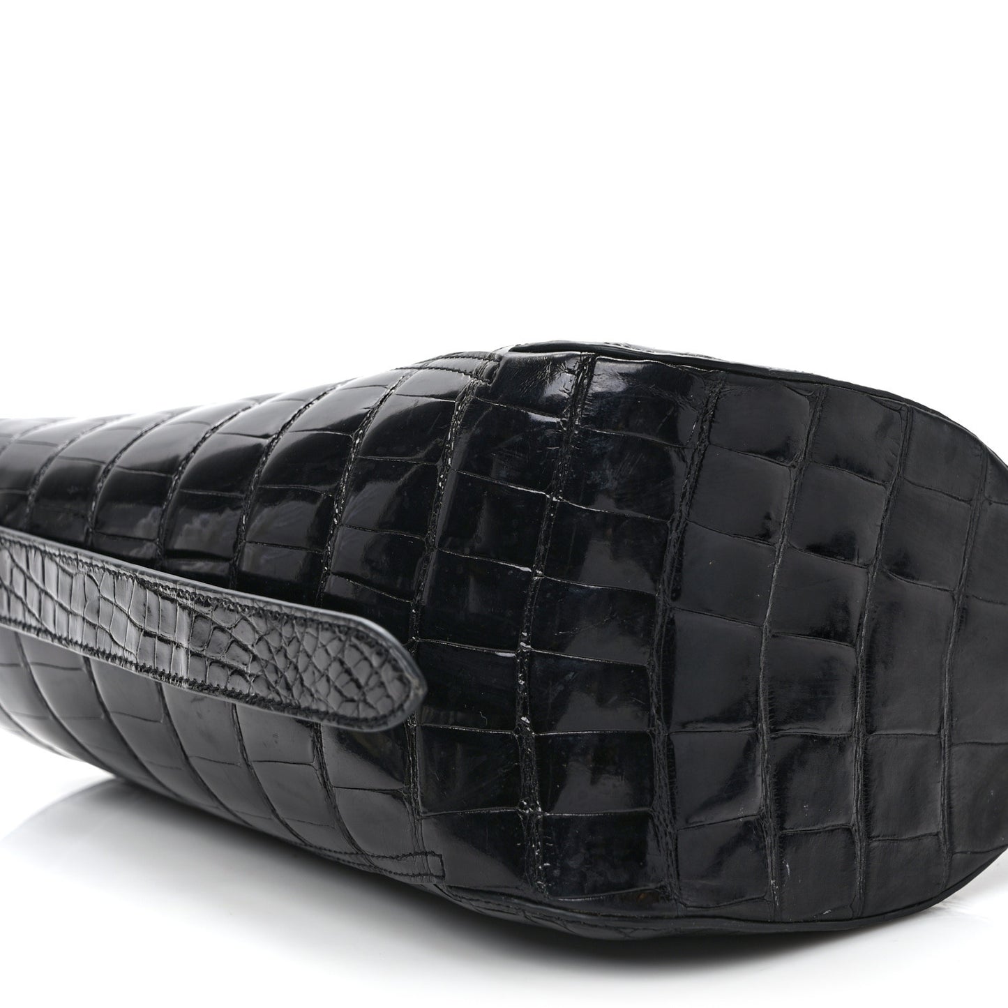 Alligator Small Hook Bag Black